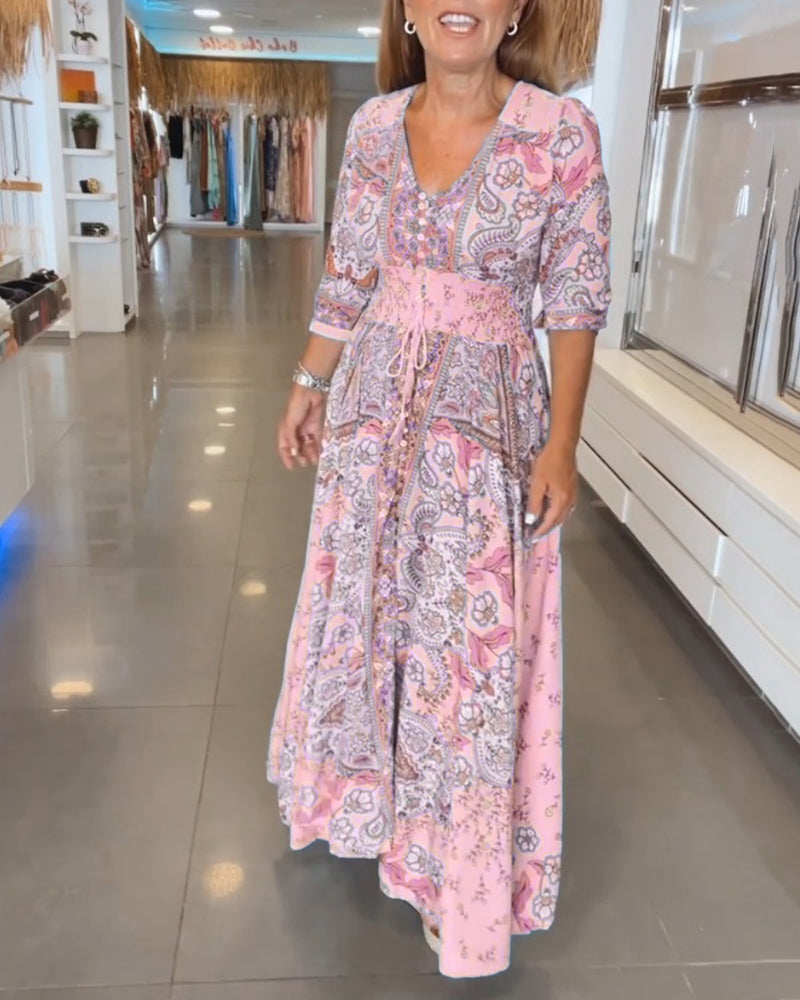Helia Floral Maxi Dress