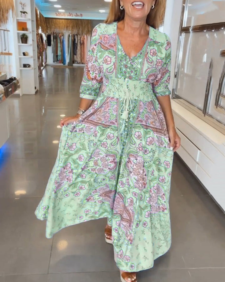 Helia Floral Maxi Dress