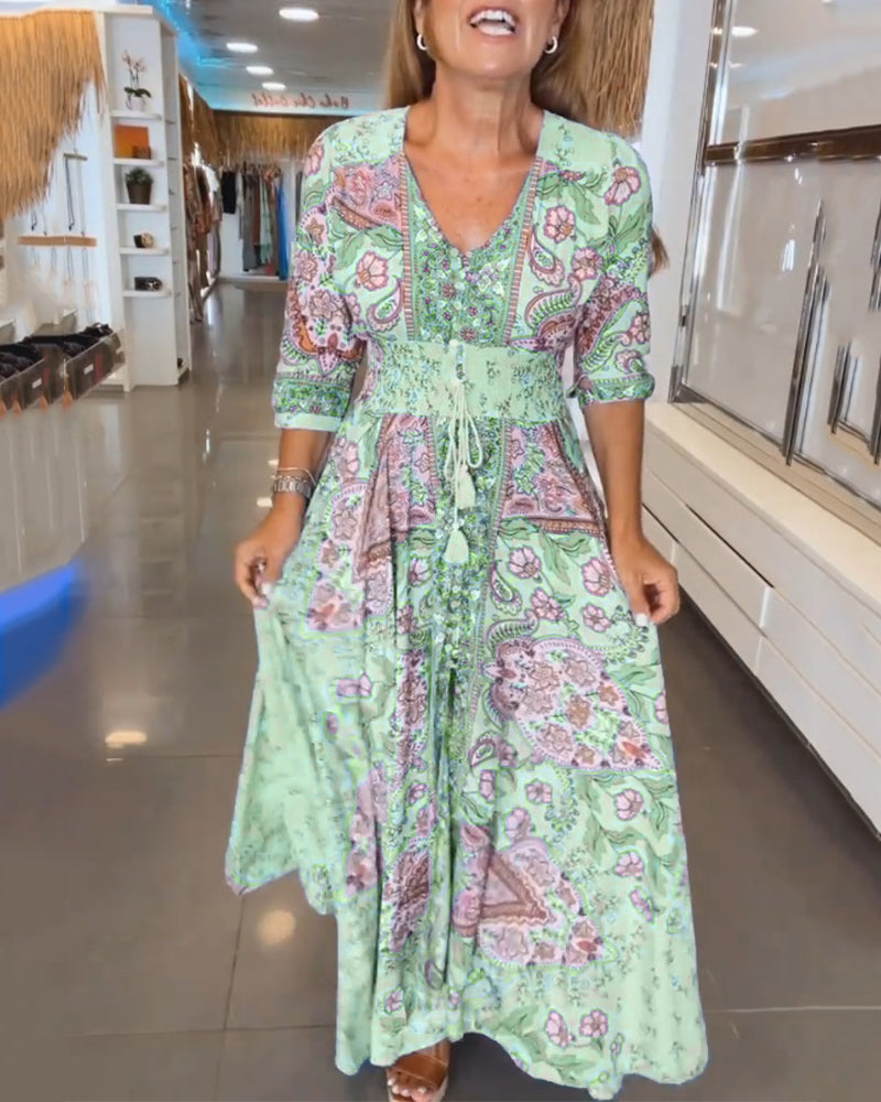 Helia Floral Maxi Dress