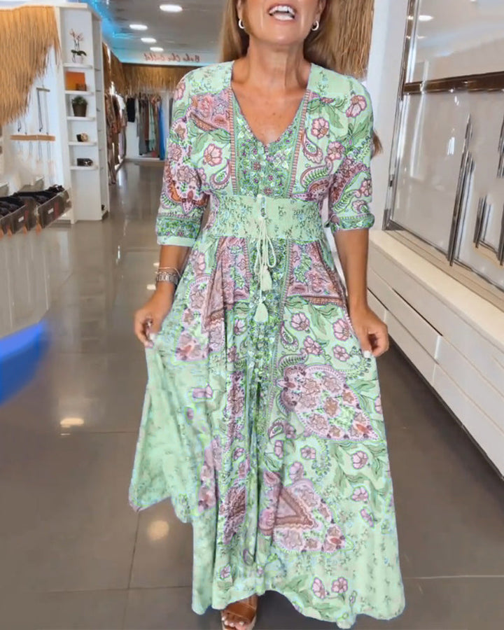 Helia Floral Maxi Dress