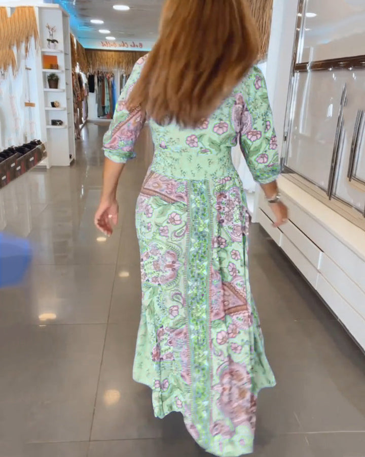 Helia Floral Maxi Dress
