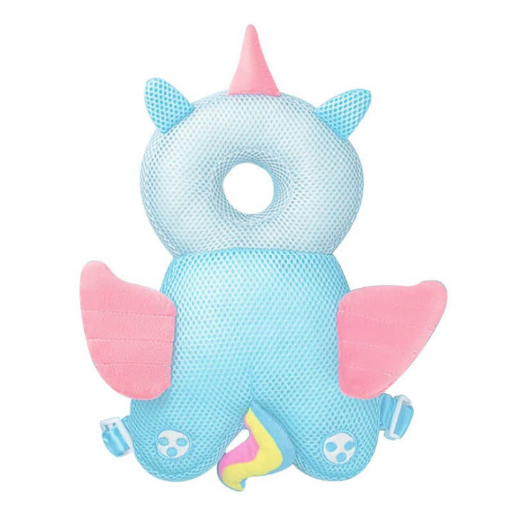 Padded baby head protector backpack, ideal for toddlers learning to walk and fall prevention.