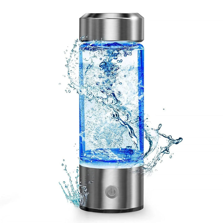 Unisex hydrogen water bottle for daily hydration, antioxidant benefits, and energy. Portable wellness boost.