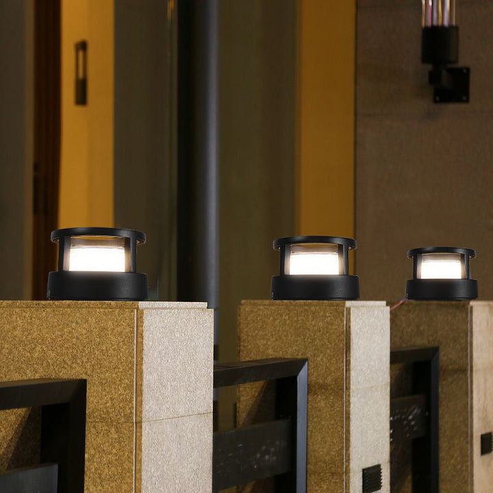 Energy-saving modern square LED outdoor light, perfect for any home exterior.
