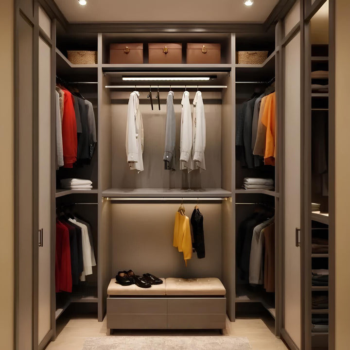 Cordless LED light bar, magnetic mount, motion sensor for convenient, smart lighting in closets & stairs.