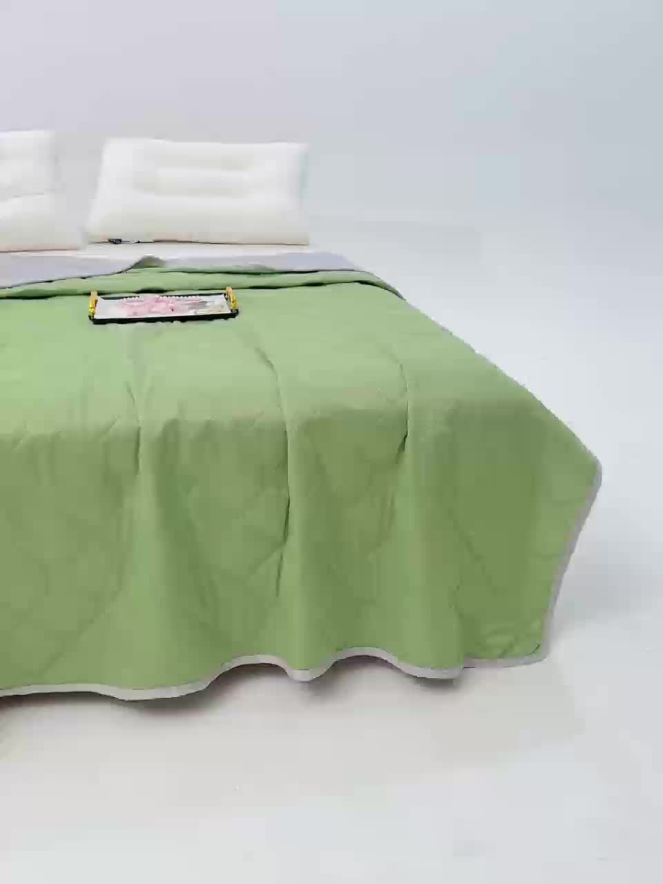 Luxurious satin reversible cooling blanket. Lightweight & breathable, perfect for hot summer nights.
