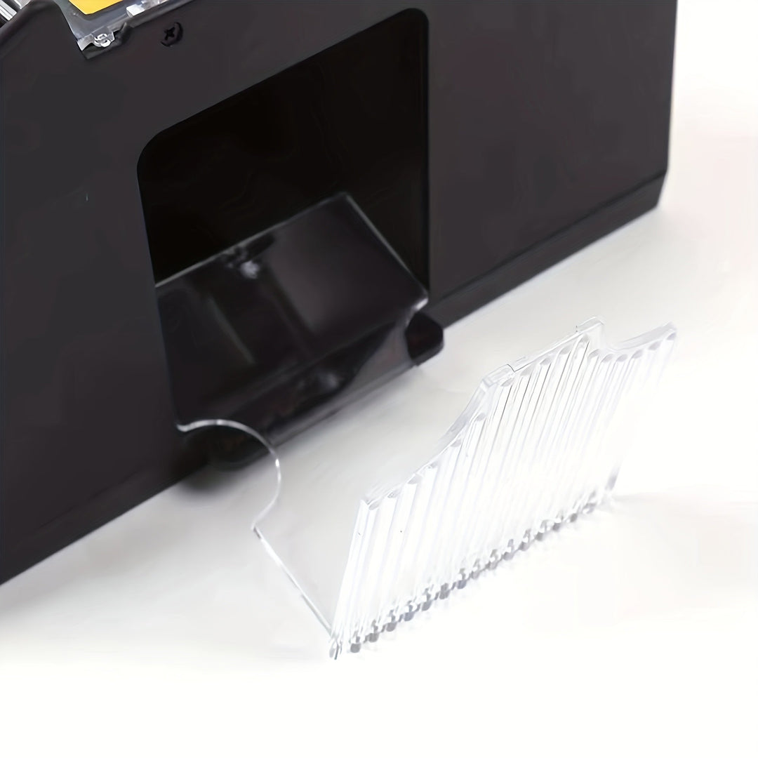 Versatile automatic deck shuffler for various card & board games, streamlining game preparation.