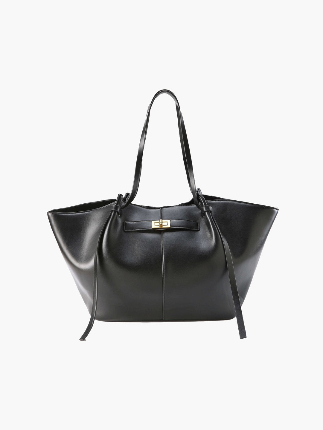 Front view of the chic Verona Structured Shoulder Bag with refined hardware and premium finish.