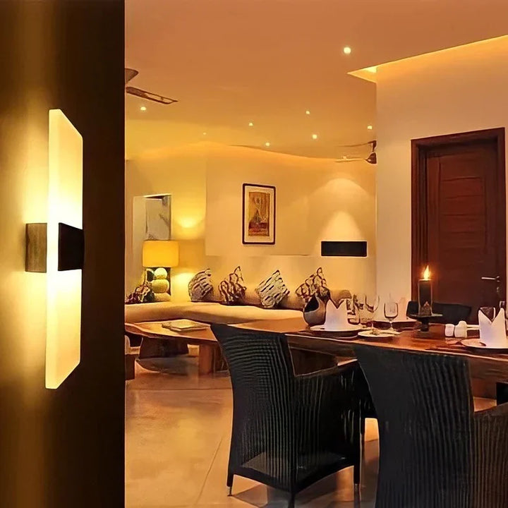 Nvroome Smart Sensor LED wall light, rechargeable with motion & touch controls for modern homes.