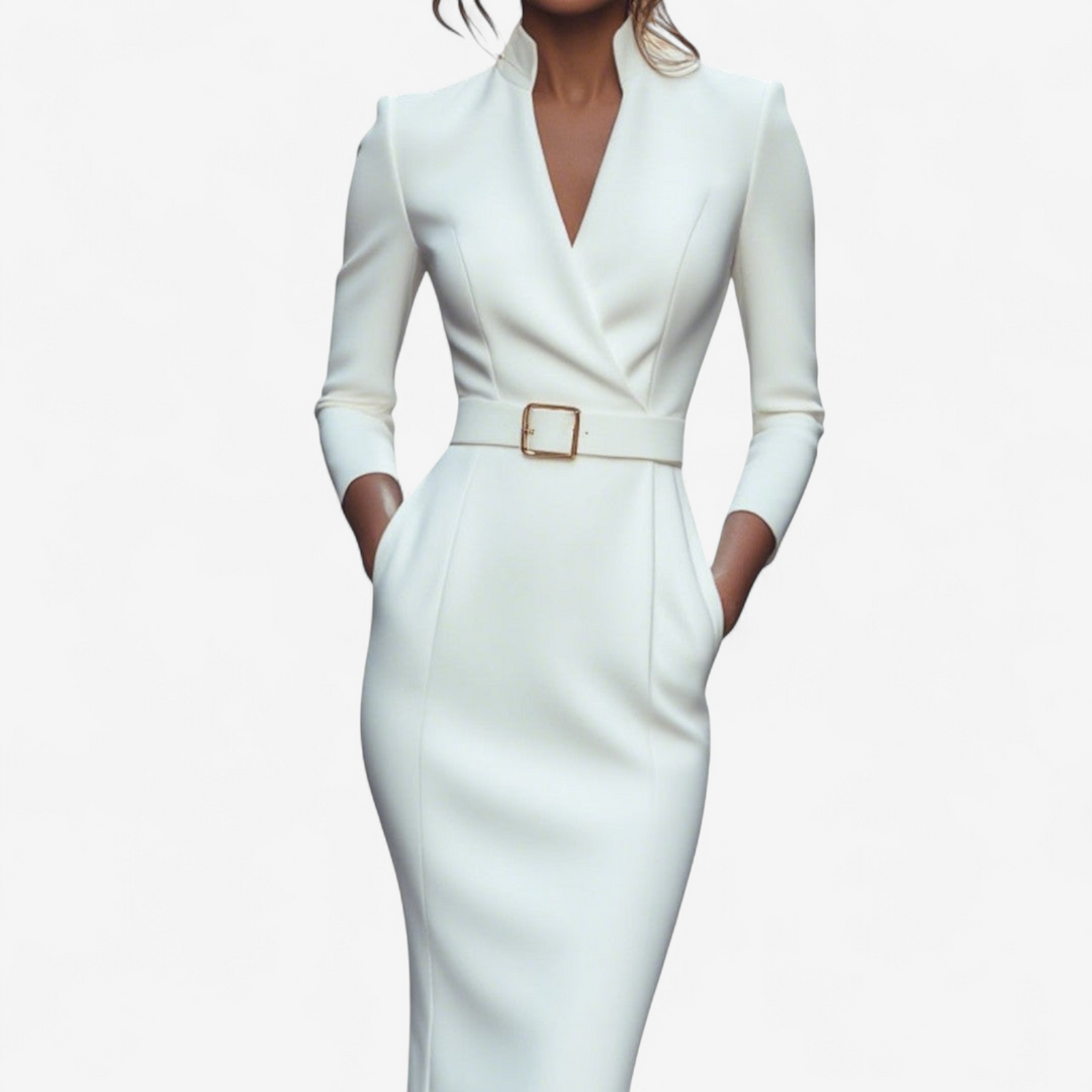 Women's Belted Dress | Elegant Silhouette
