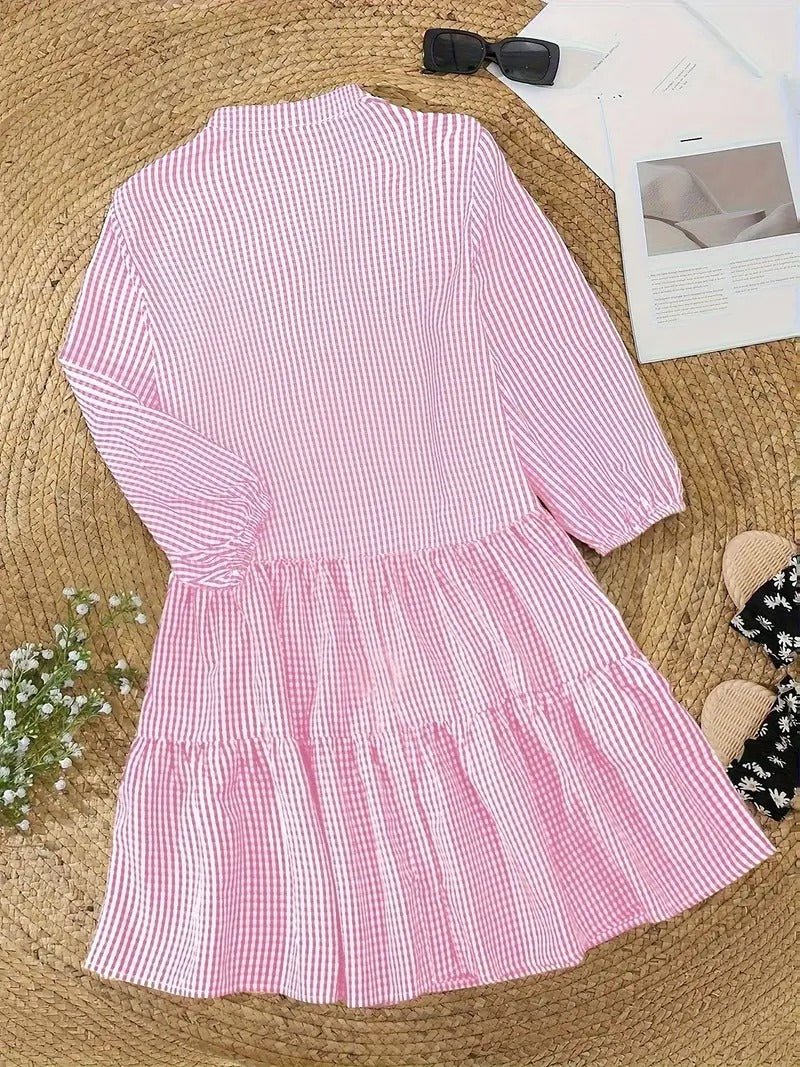 Women's Striped Smocked Waist Mini Dress