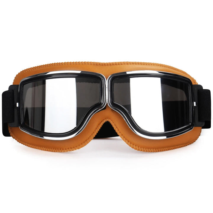 Motorcycle fitover goggles, unisex, offering UV protection, anti-fog & helmet compatibility.