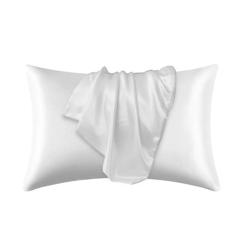 Women's luxurious mulberry silk pillowcase for healthy hair & skin. Hypoallergenic beauty sleep.