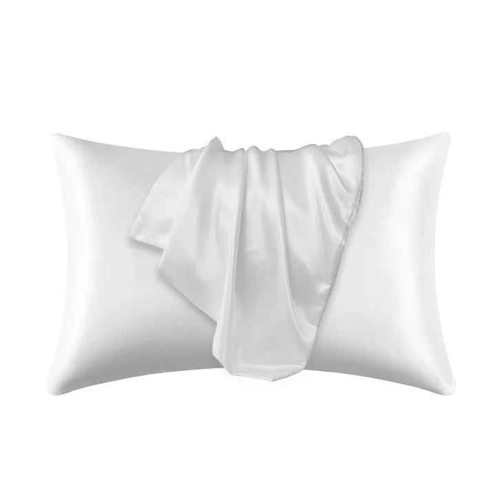 Women's luxurious mulberry silk pillowcase for healthy hair & skin. Hypoallergenic beauty sleep.