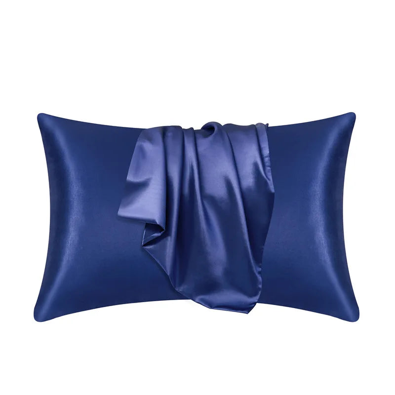 Premium mulberry silk pillowcase, supports beauty sleep & skin health. Hair-friendly bed linen.