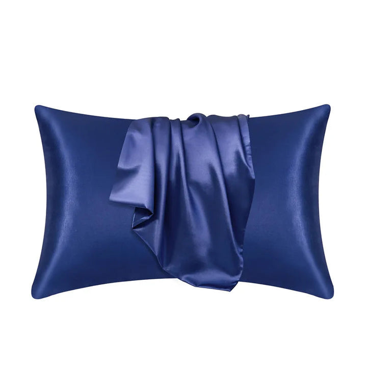Premium mulberry silk pillowcase, supports beauty sleep & skin health. Hair-friendly bed linen.