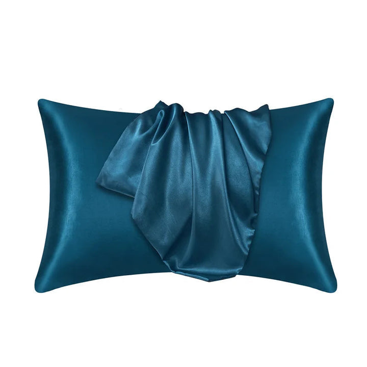 Delicate mulberry silk pillow cover, ensures smooth hair & clear skin. Ultimate beauty sleep.