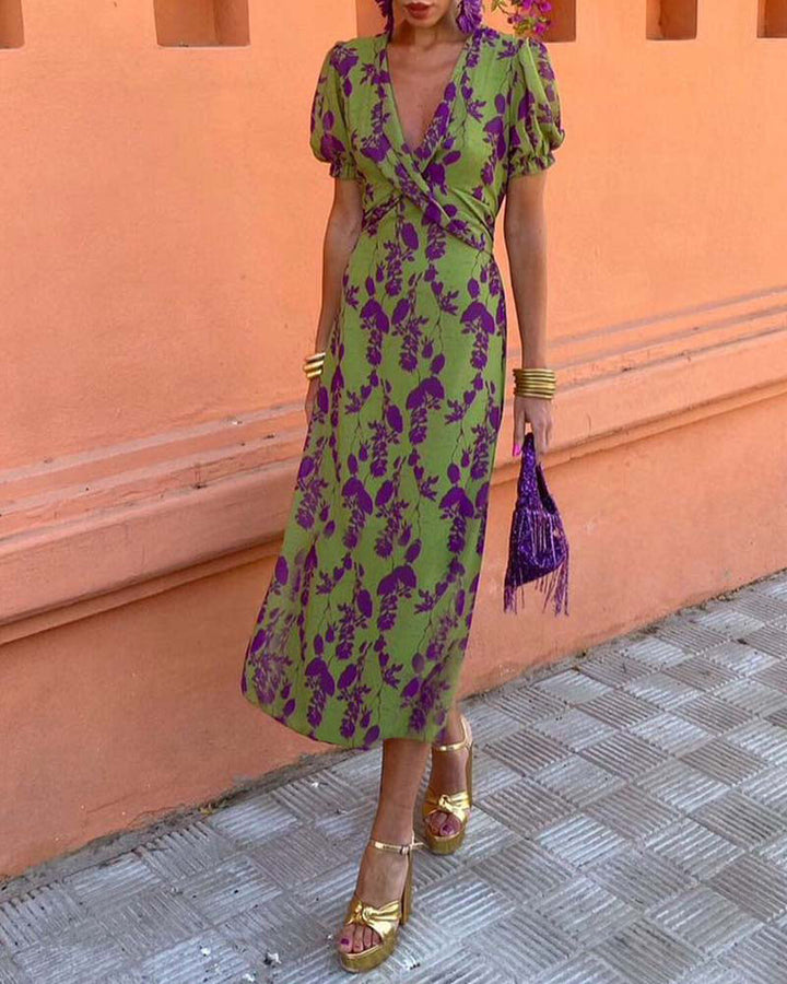 Women's Floral Print Boho Dress