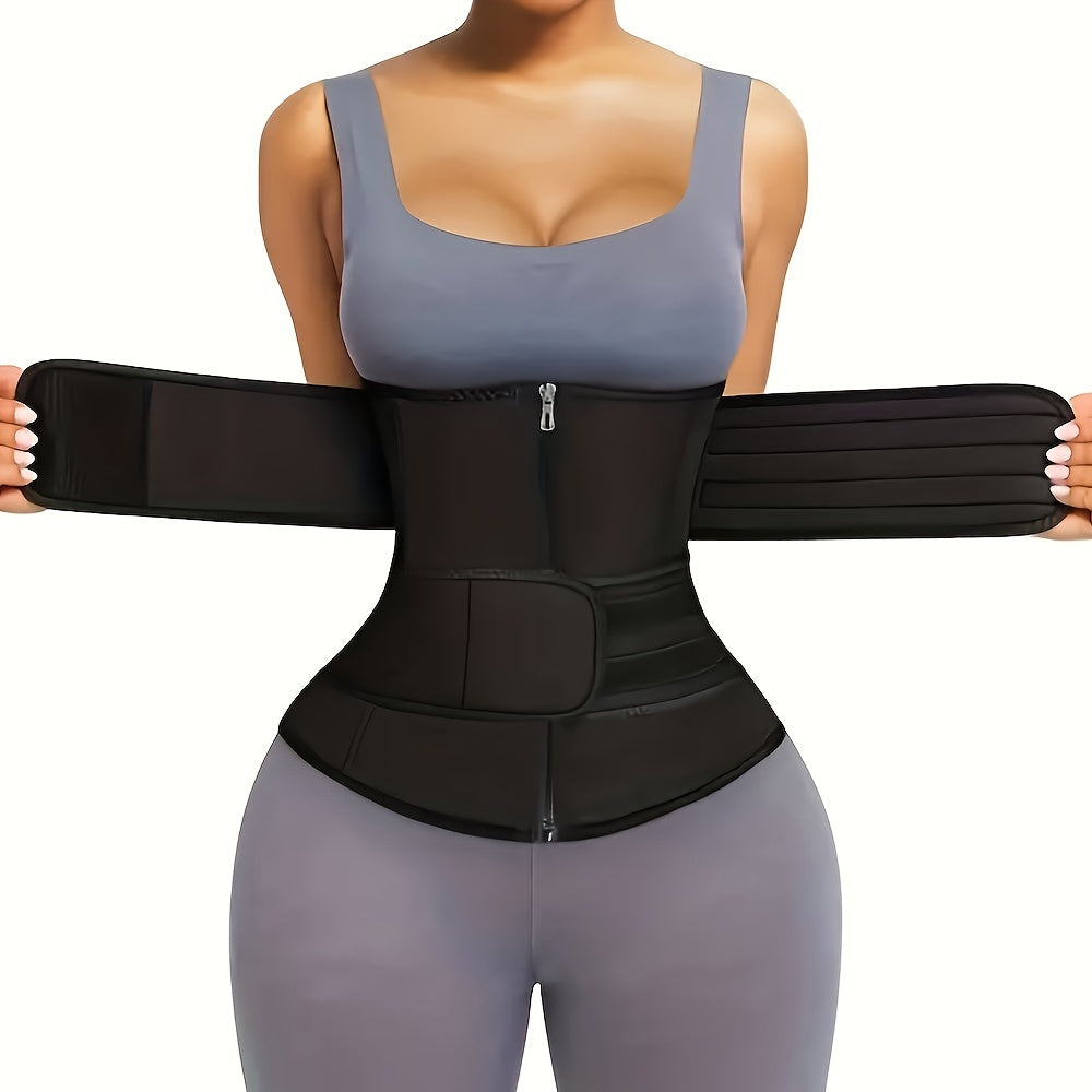 Women's Adjustable Waist Trimmer for slimming & enhanced silhouette. Comfortable body shaper for fitness & core support.