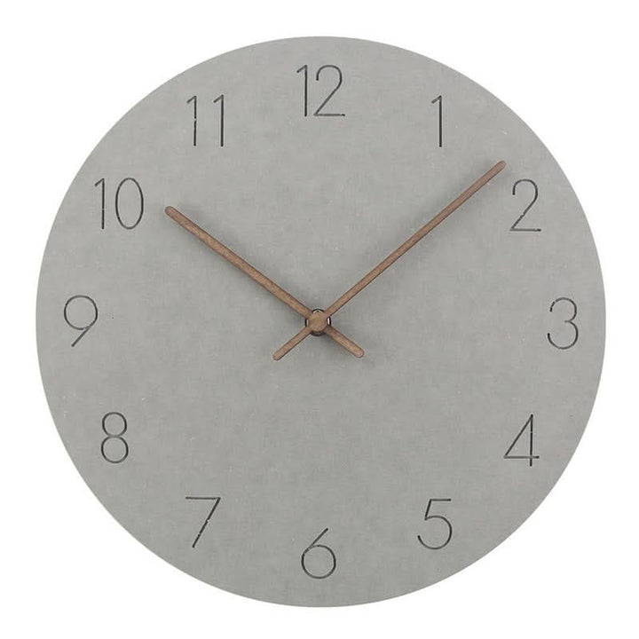 Contemporary NordWhisper silent wall clock, battery operated, excellent home/office decor.