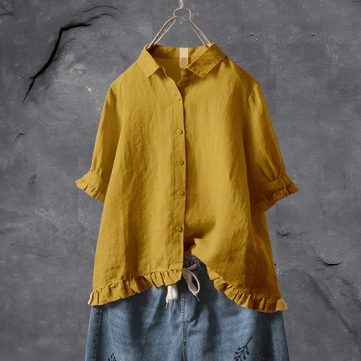 Versatile women's everyday blouse, ideal for office or smart casual. An elegant addition to any fashion top collection.