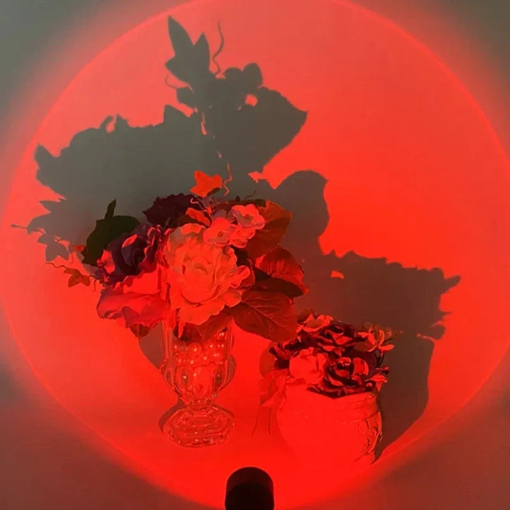 Nvroome adjustable RGB gradient sunset lamp. Perfect for creating unique mood lighting & aesthetic room decor.