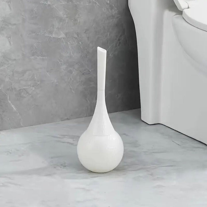 Sleek luxury toilet brush with holder for an elegant bathroom. A premium cleaning tool & stylish toilet accessory.