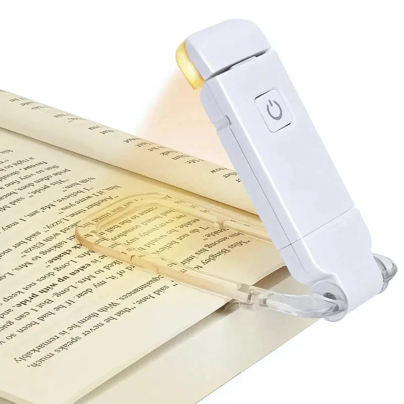 Nvroome Clip-On LED Reading Light, portable, eye-care, dimmable, rechargeable book lamp for all ages.