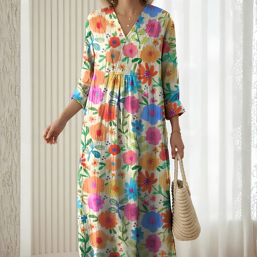 Classic everyday long sleeve dress for women, a comfortable and elegant piece for any ladies clothing collection.