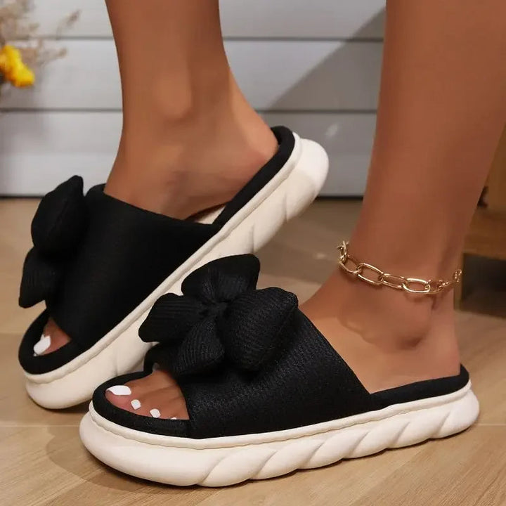 Women's Bow Detail Slides