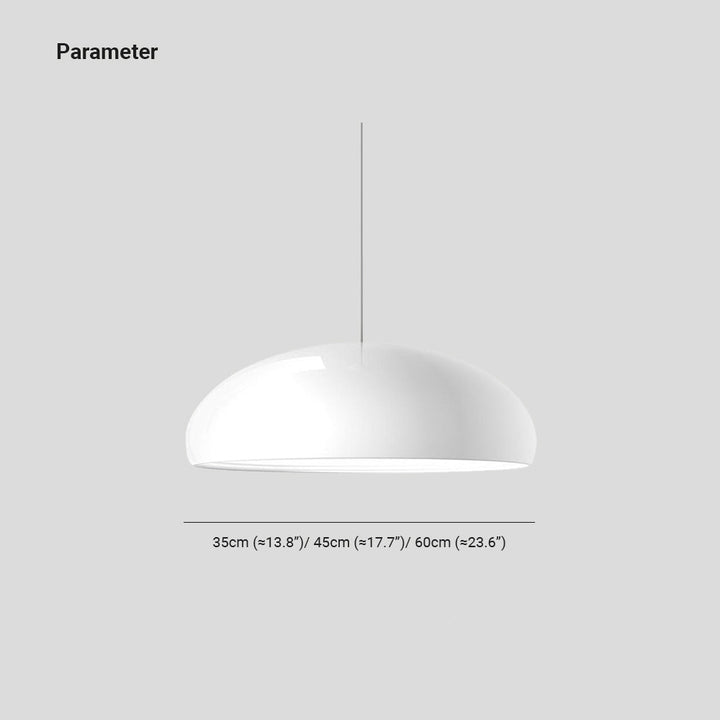 Stylish LED pendant light enhancing dining room decor. Dimmable, modern design for ceiling.