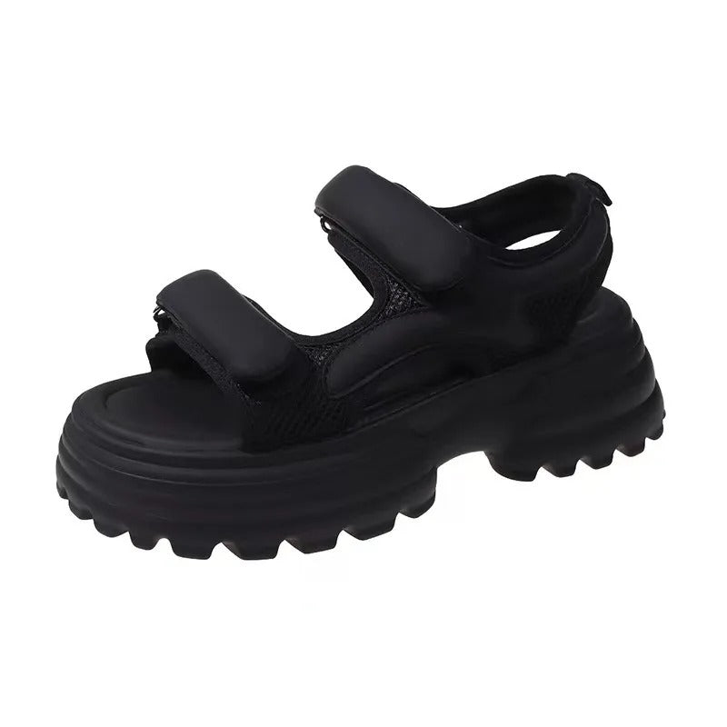 Women's orthopedic wedge sandals with arch support for comfortable summer walking & foot health.