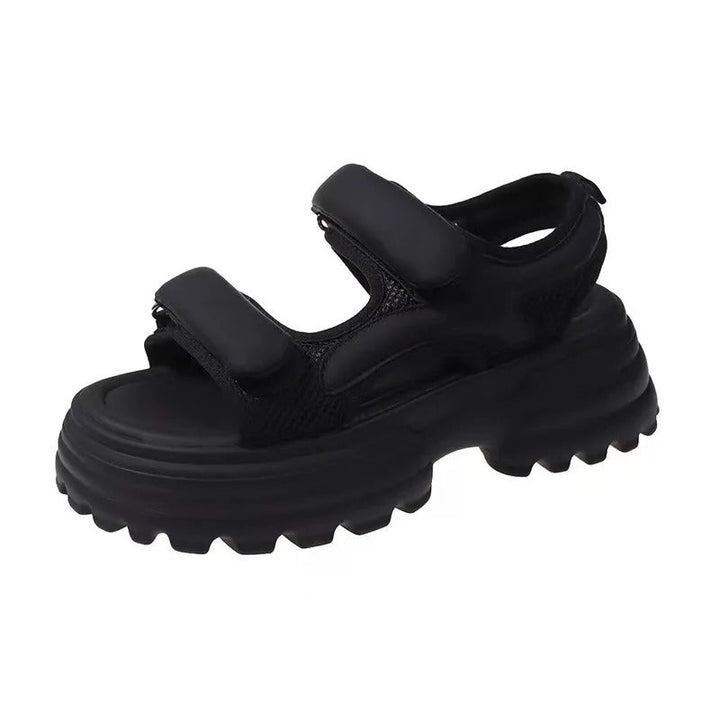 Women's orthopedic wedge sandals with arch support for comfortable summer walking & foot health.