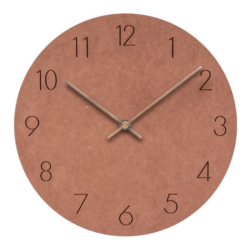 Decorative NordWhisper silent wall clock, modern design for kitchen, living room, office.