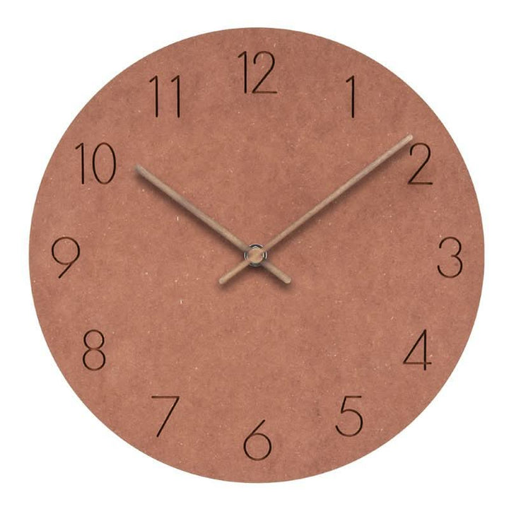 Decorative NordWhisper silent wall clock, modern design for kitchen, living room, office.