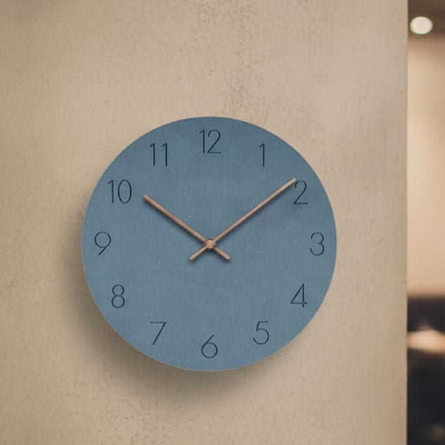 Modern NordWhisper silent wall clock, sleek Nordic design for tranquil home decor.