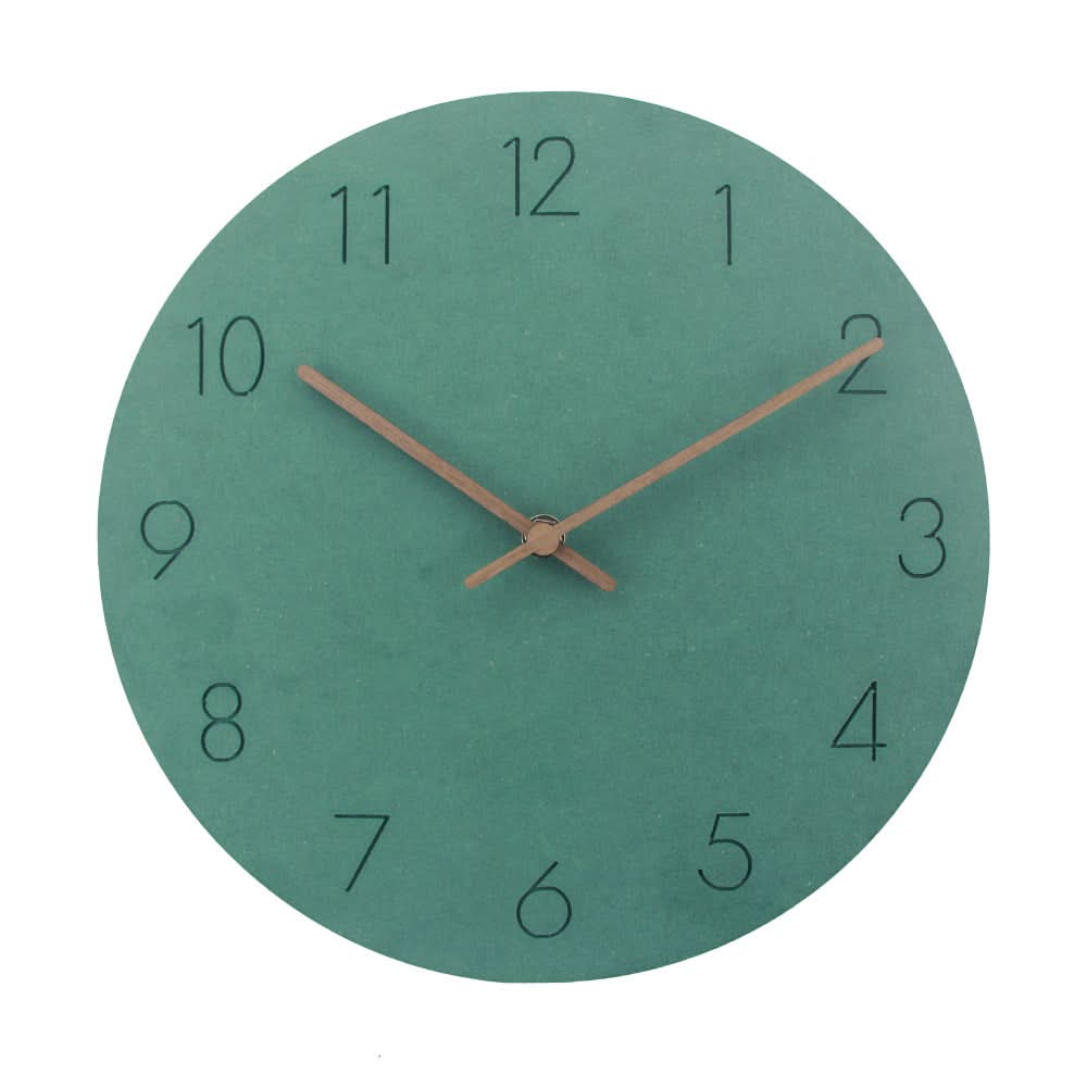 Tranquil NordWhisper wall clock, modern Nordic design enhances quiet living spaces.