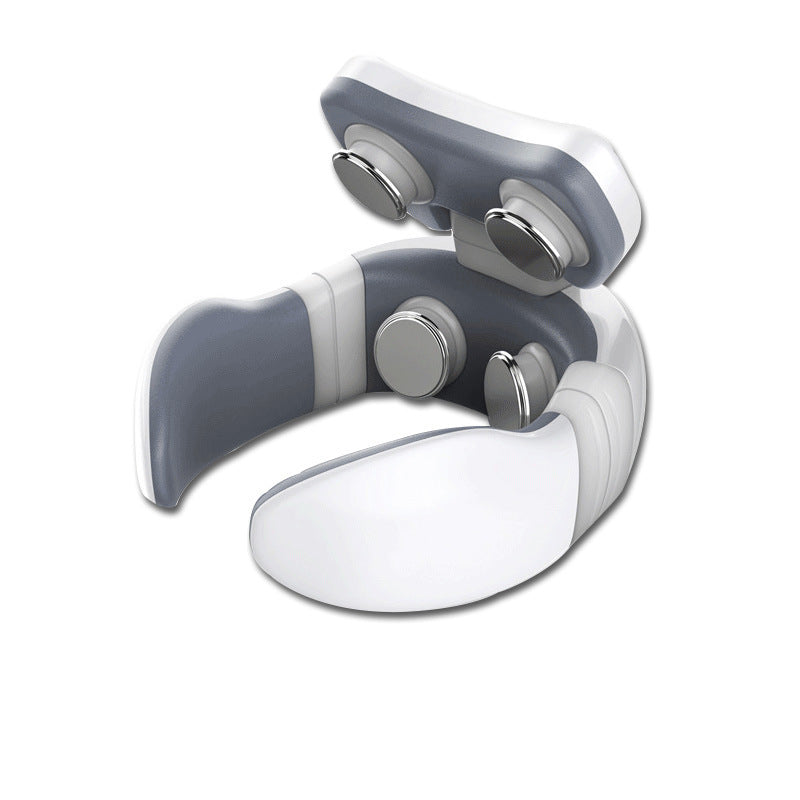 Unisex portable slim neck massager for pain relief & muscle relaxation. Ideal for travel & daily stress relief.