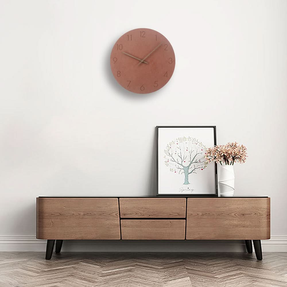 Nordic decorative silent wall clock, perfect for modern kitchen or living room decor.