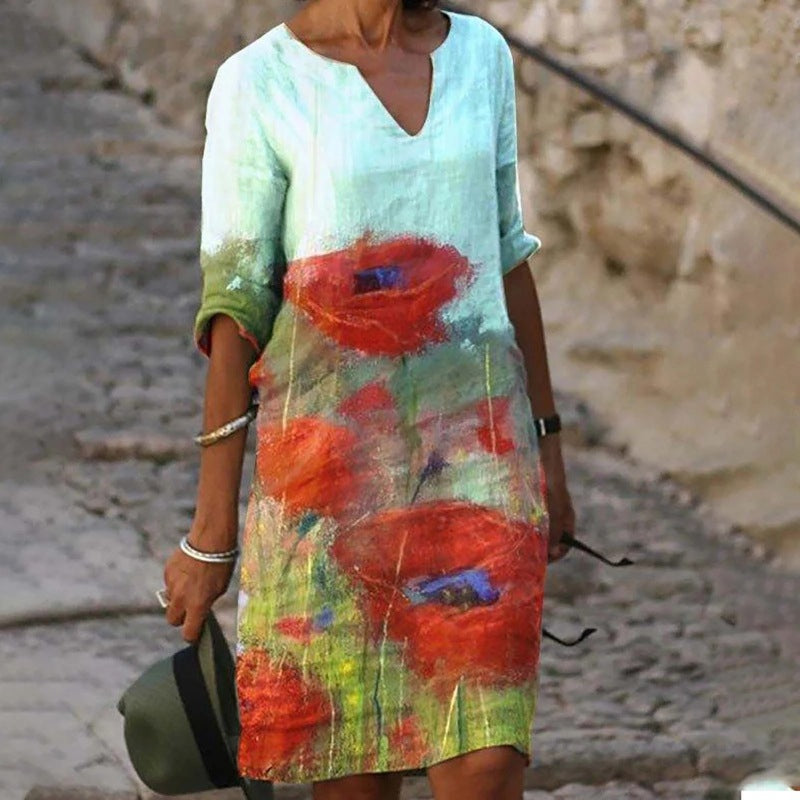Women's Floral Print Dress