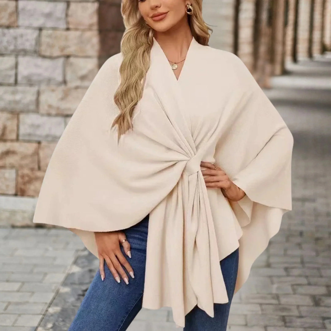 Elegant Draped Poncho