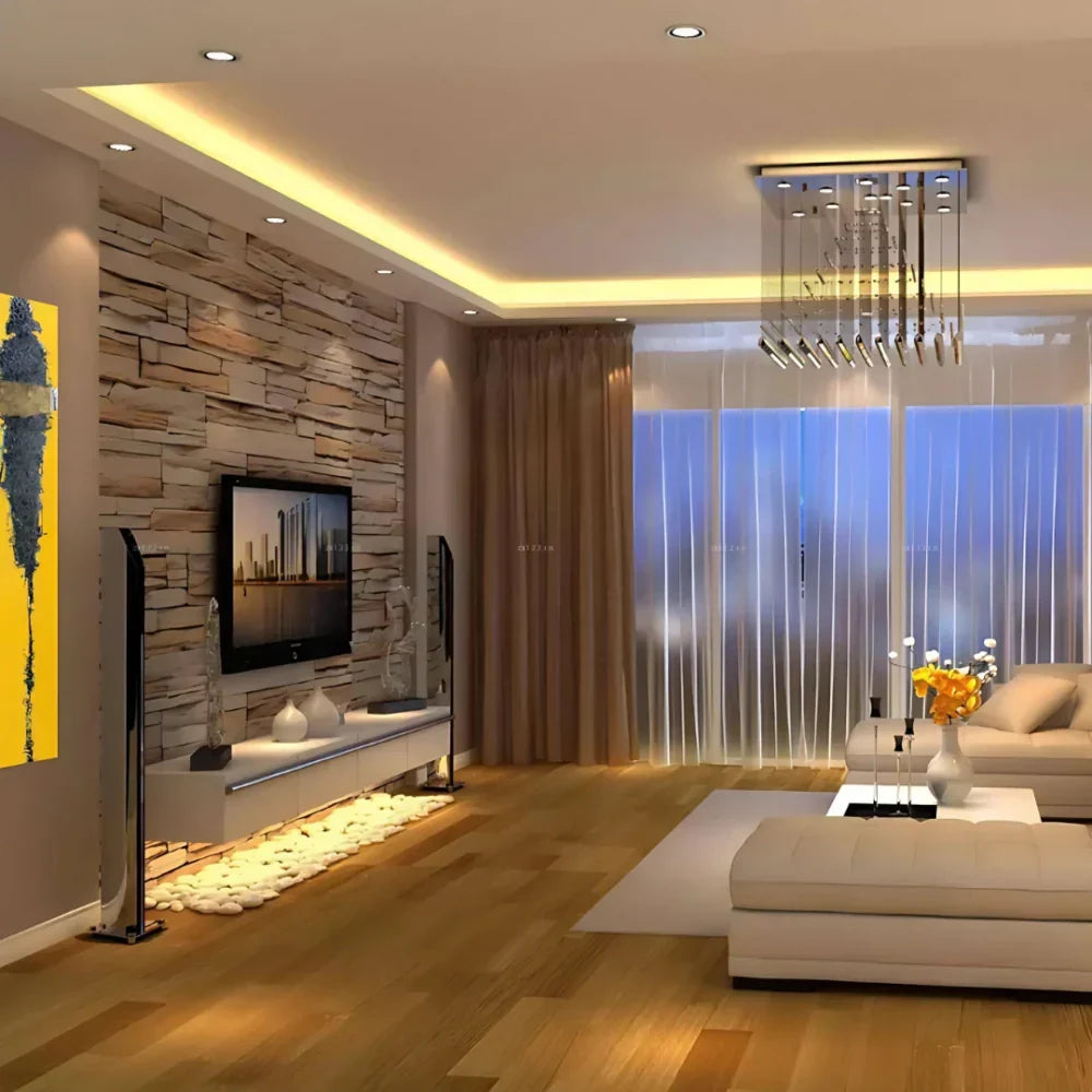 Motion activated LED strip light, providing added security and visibility for outdoor areas.