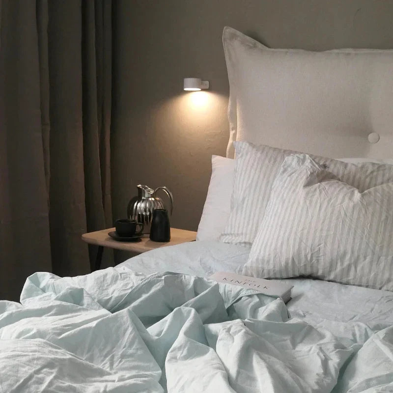 Universal magnetic LED wall lamp, rechargeable, offers flexible task and ambient light.