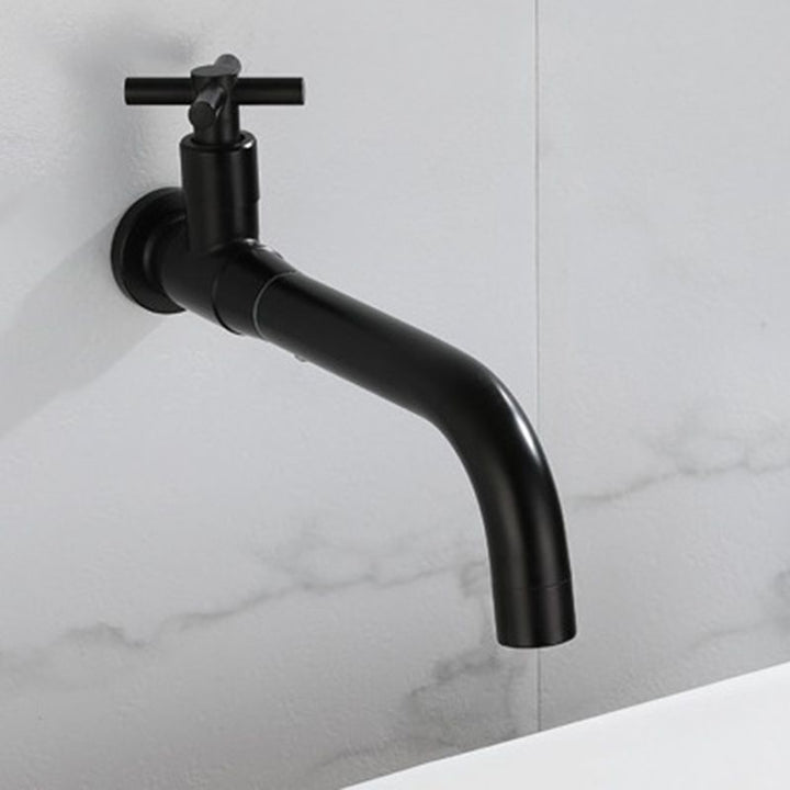Gold single-lever wall-mounted basin mixer tap, luxury bathroom upgrade.