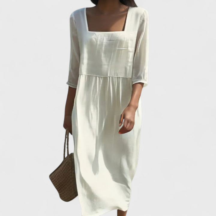 Women's Dress with Front Panel