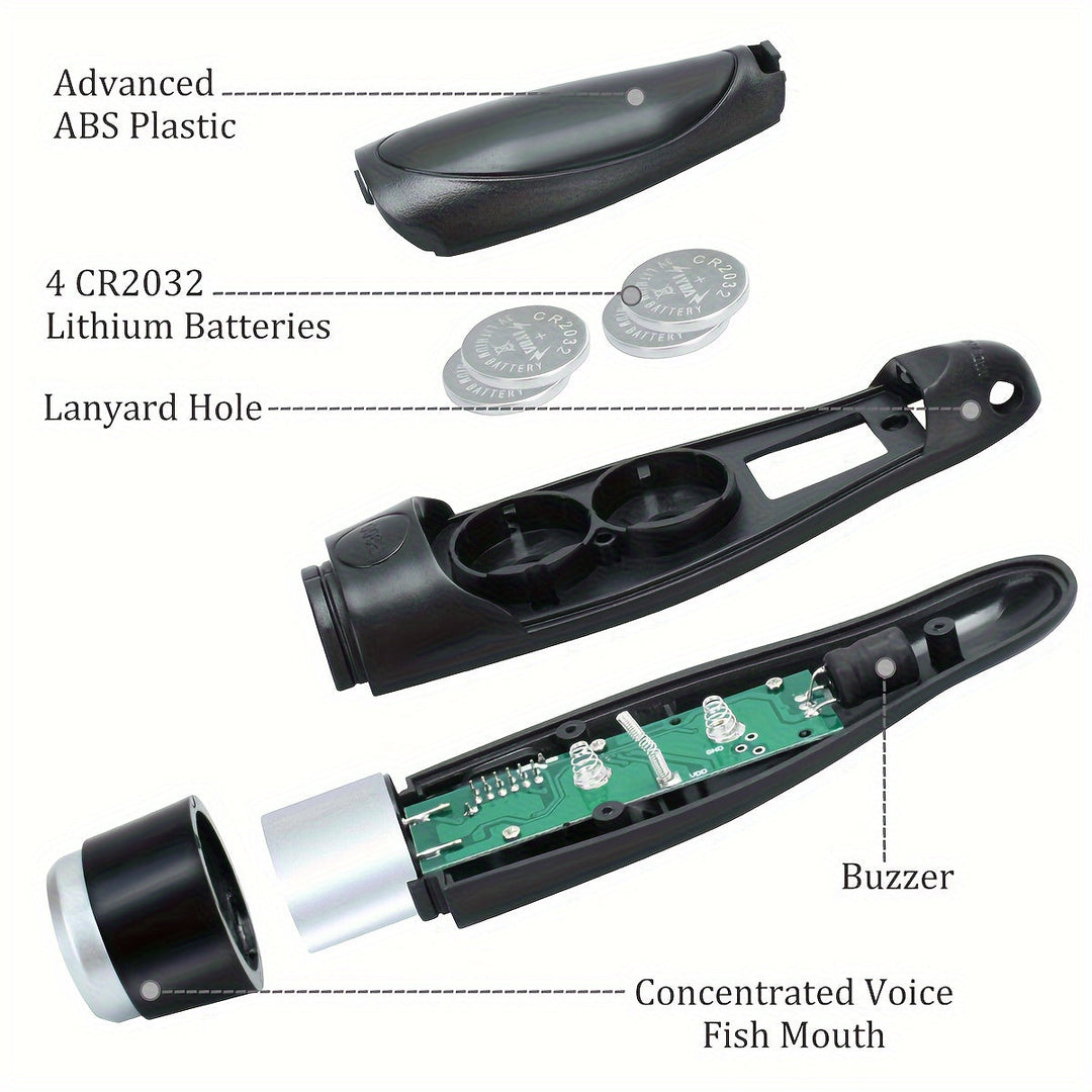 Loud electronic whistle for outdoor sports, a handheld signal device for coaches & referees, with 3 tones.