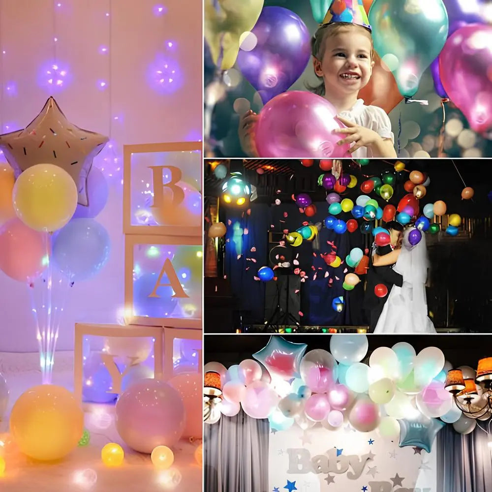 Nvroome mini LED glow orbs, battery operated, ideal for event lighting & floral decor.