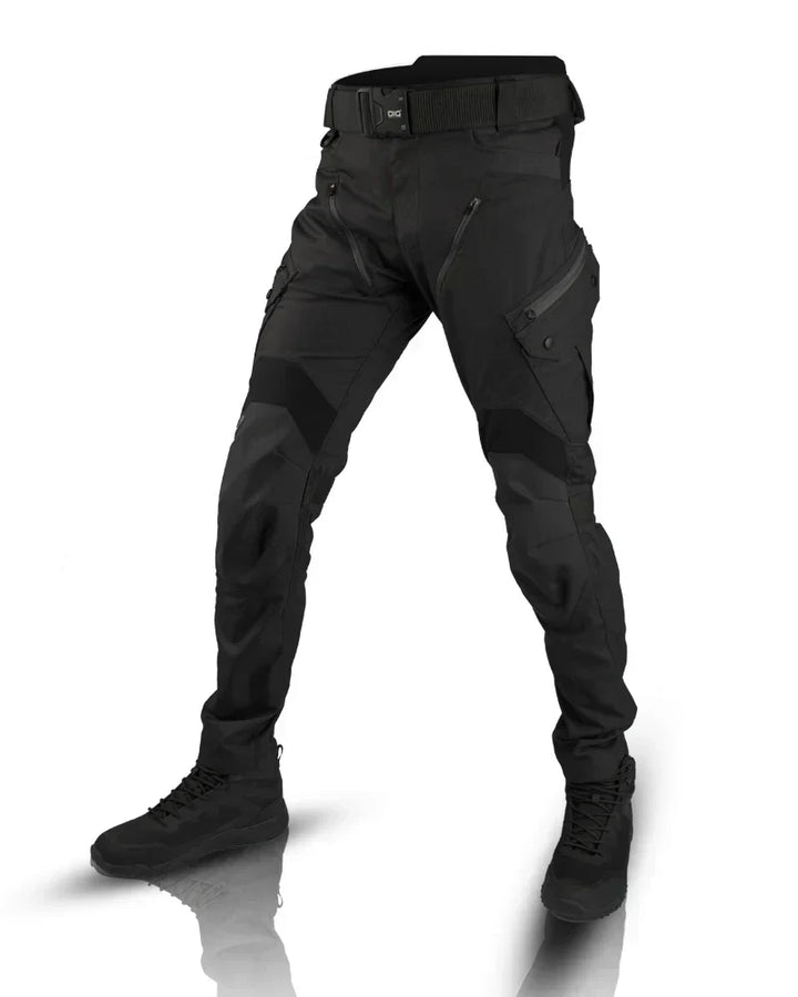 Adventure-ready men's functional tactical pants with multiple pockets, built for durability & comfort.