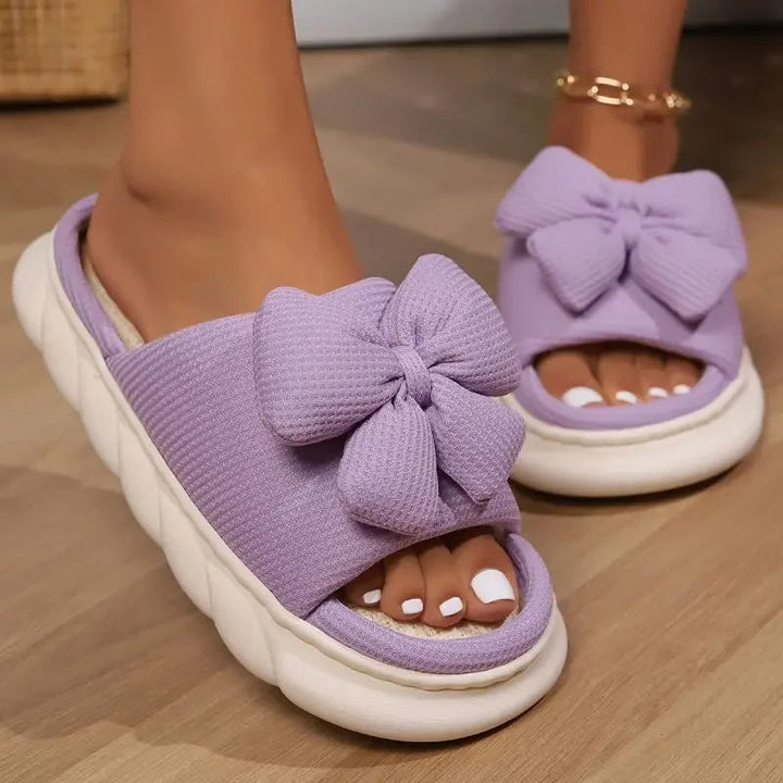 Women's Bow Detail Slides