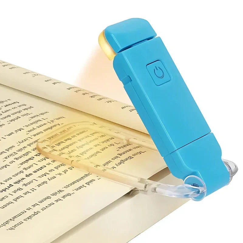 Dimmable LED clip-on desk lamp, great for students & work, rechargeable & flexible for various uses.